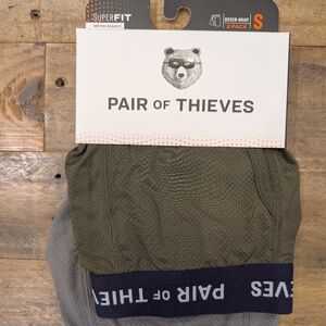 Pair of Thieves Men's Olive & Gray Mesh Boxer Briefs - 2 Pack